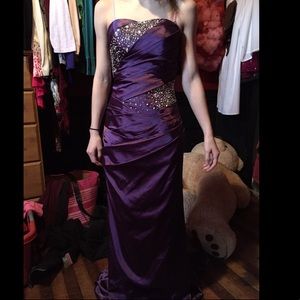 Long purple dress